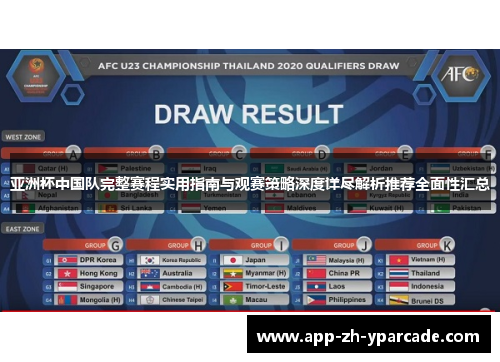 亚洲杯中国队完整赛程实用指南与观赛策略深度详尽解析推荐全面性汇总